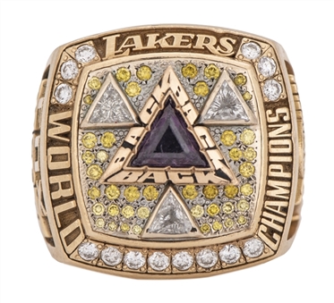 2002 Rick Fox Los Angeles Lakers NBA Championship Ring With Original Presentation Box (Fox LOA)